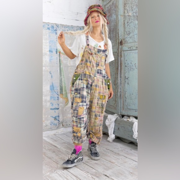 Magnolia Pearl Pants - Magnolia Pearl Patchwork Love Overalls ~ NWT